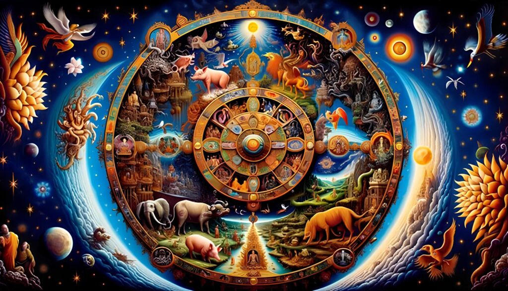 Roda de Samsara e o Véu do Esquecimento 1 roda de samsara e o veu do esquecimento